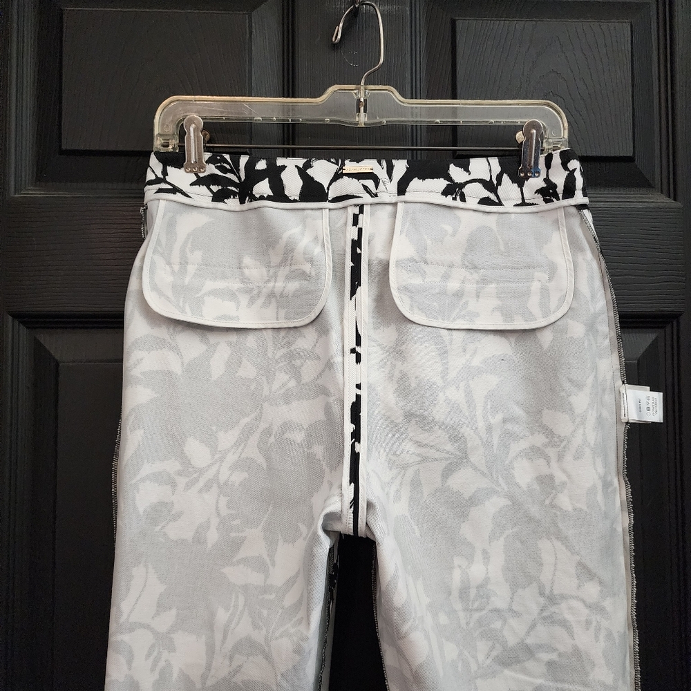 Adam Lippes Printed Cotton-Blend Straight Leg Flared Pants Work Wear Quit Luxury - Picture 16 of 16